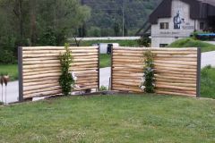 Kastanienholz-Sichtschutz