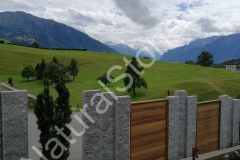 Sichtschutz-Palisaden-Kastanienholz-Garten