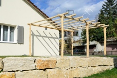 Pergola_Holz_Kastanienholz_Vergabelung