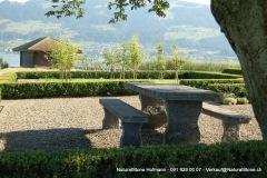 Tisch "Grotto" zum einbetonieren 240 x 90 x 8-9 cm