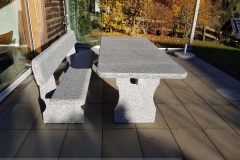 Granittisch-GottardoTischgarnitur-mit-Bank-mit-lehne