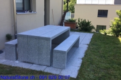 Granittisch Purist Tessinergranit hell