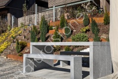 Tessiner Gartentisch Purist Heller Gneis