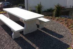 Tisch fertig aufgestellt